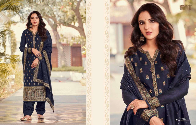 Amirah Niharika Jacquard Heavy Embroidery Designer Party Wear Suits