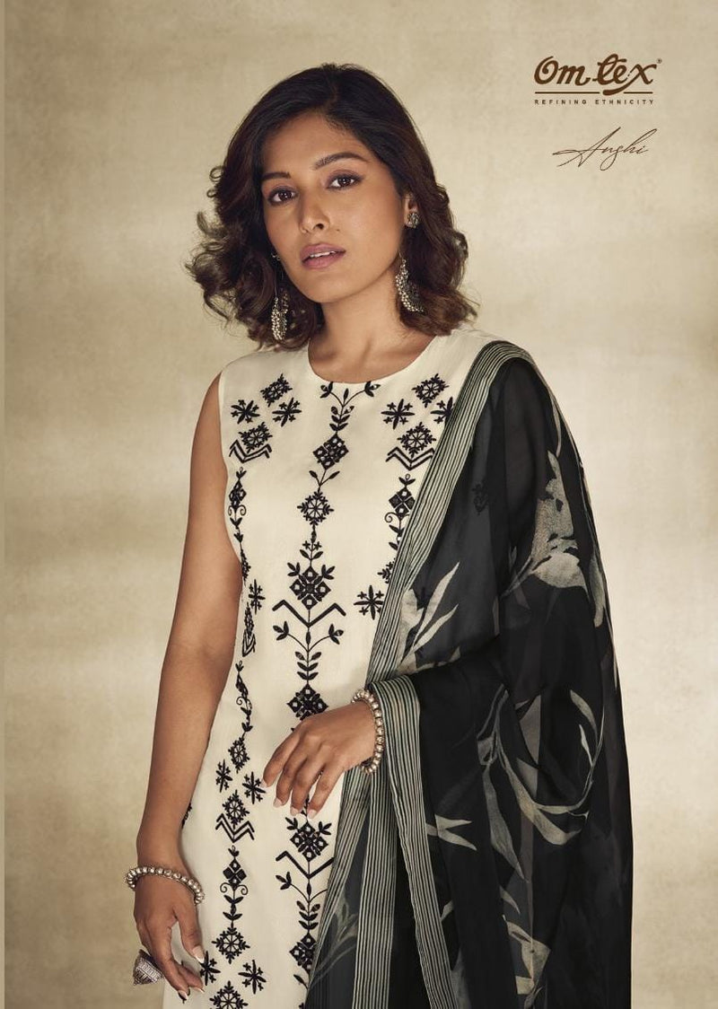 Omtex Anshi Organza With Heavy Embroidery Designer Suits