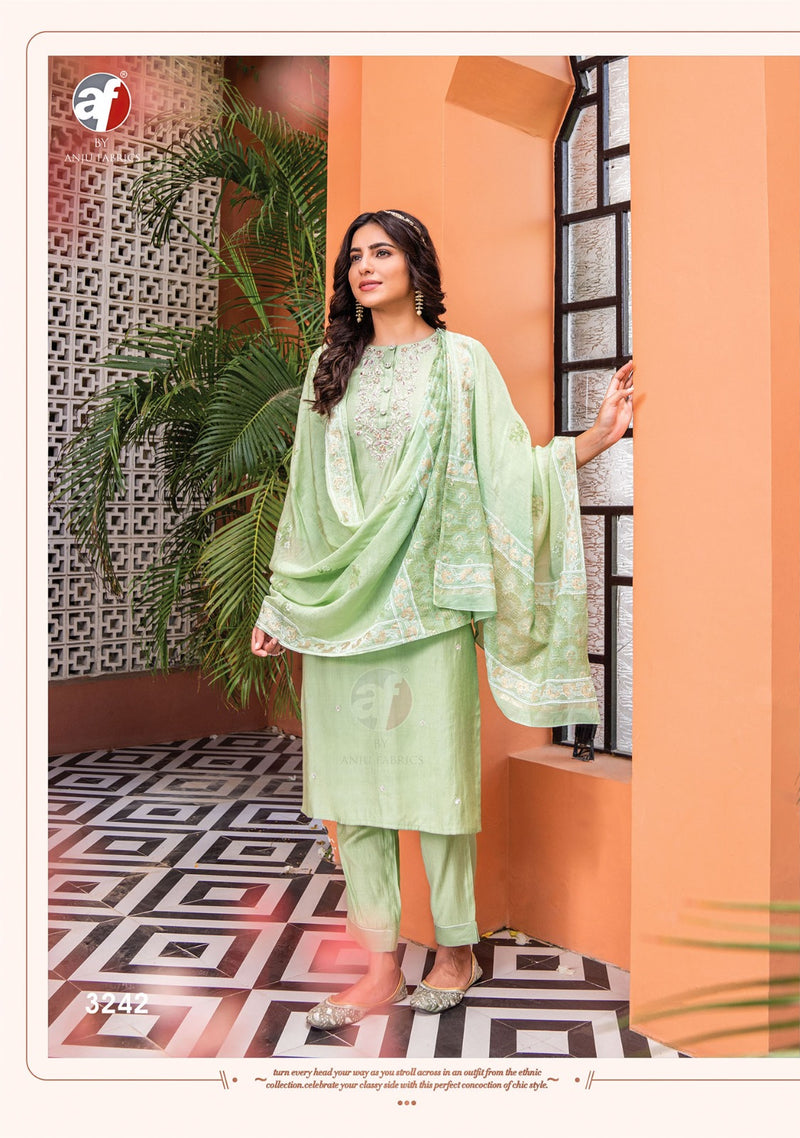 Anju Fabric Once More Vol 3 Viscose Designer Party Wear Kurti Collections