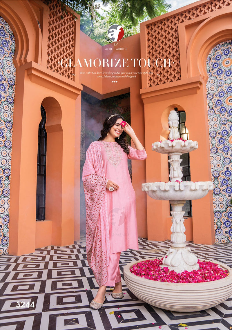 Anju Fabric Once More Vol 3 Viscose Designer Party Wear Kurti Collections