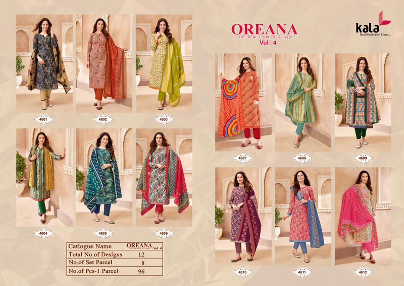 Kala Fashion Oreana Vol 4 cotton Printed Salwar Suits