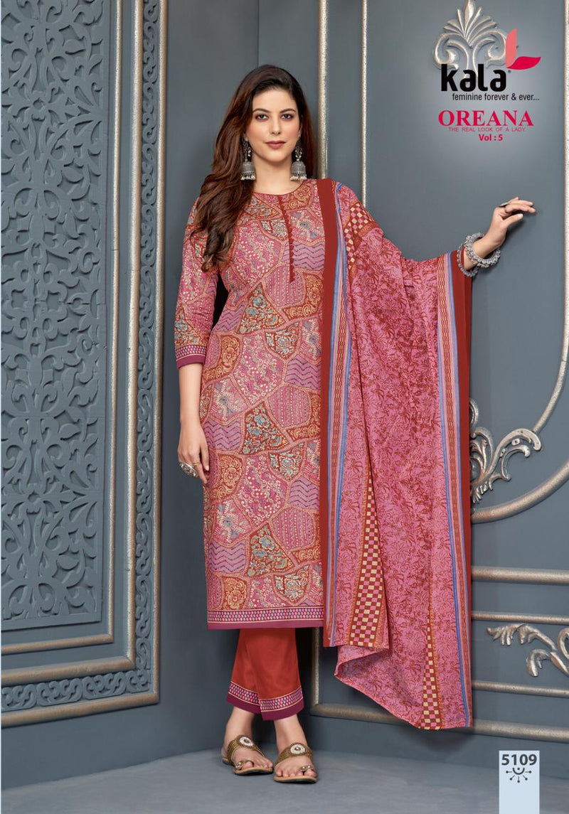 Kala Fashion Oreana Vol 5 Cotton Printed Fancy Salwar Suit Collection