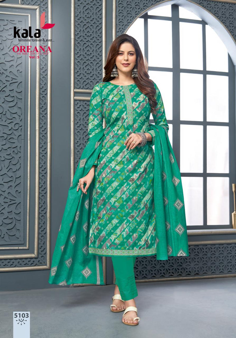 Kala Fashion Oreana Vol 5 Cotton Printed Fancy Salwar Suit Collection