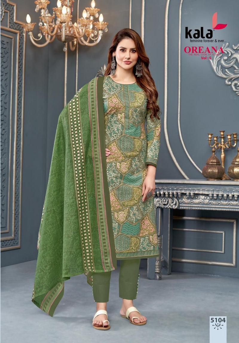 Kala Fashion Oreana Vol 5 Cotton Printed Fancy Salwar Suit Collection