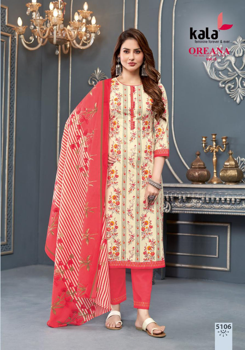 Kala Fashion Oreana Vol 5 Cotton Printed Fancy Salwar Suit Collection