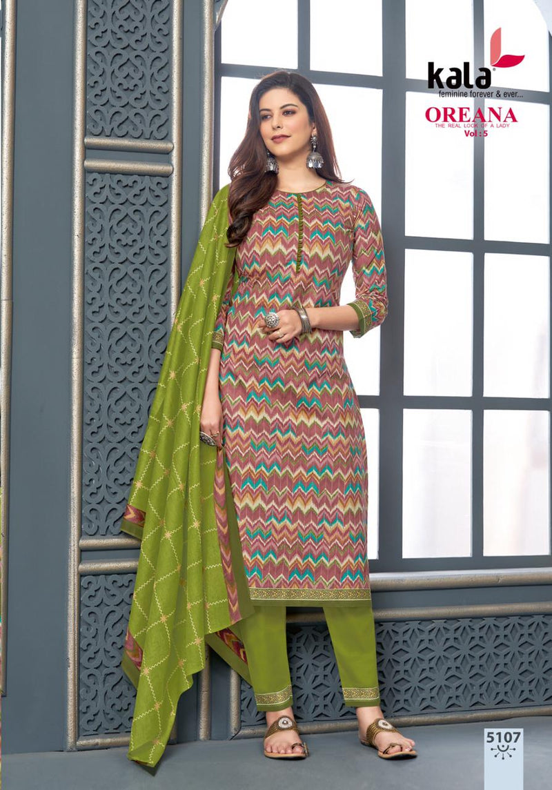 Kala Fashion Oreana Vol 5 Cotton Printed Fancy Salwar Suit Collection