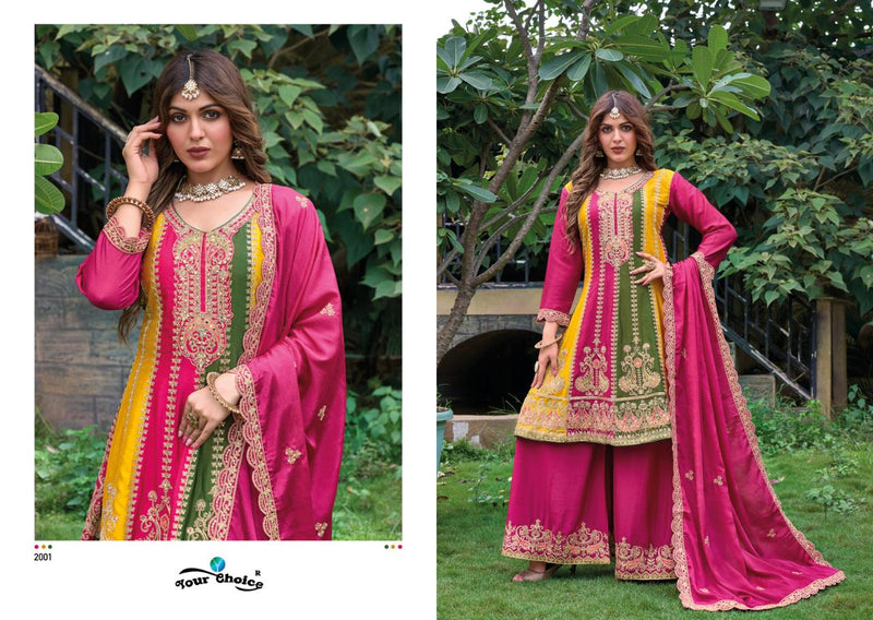Your Choice Orra Vol 2 Chinon With Heavy Embroidery Readymade Suit