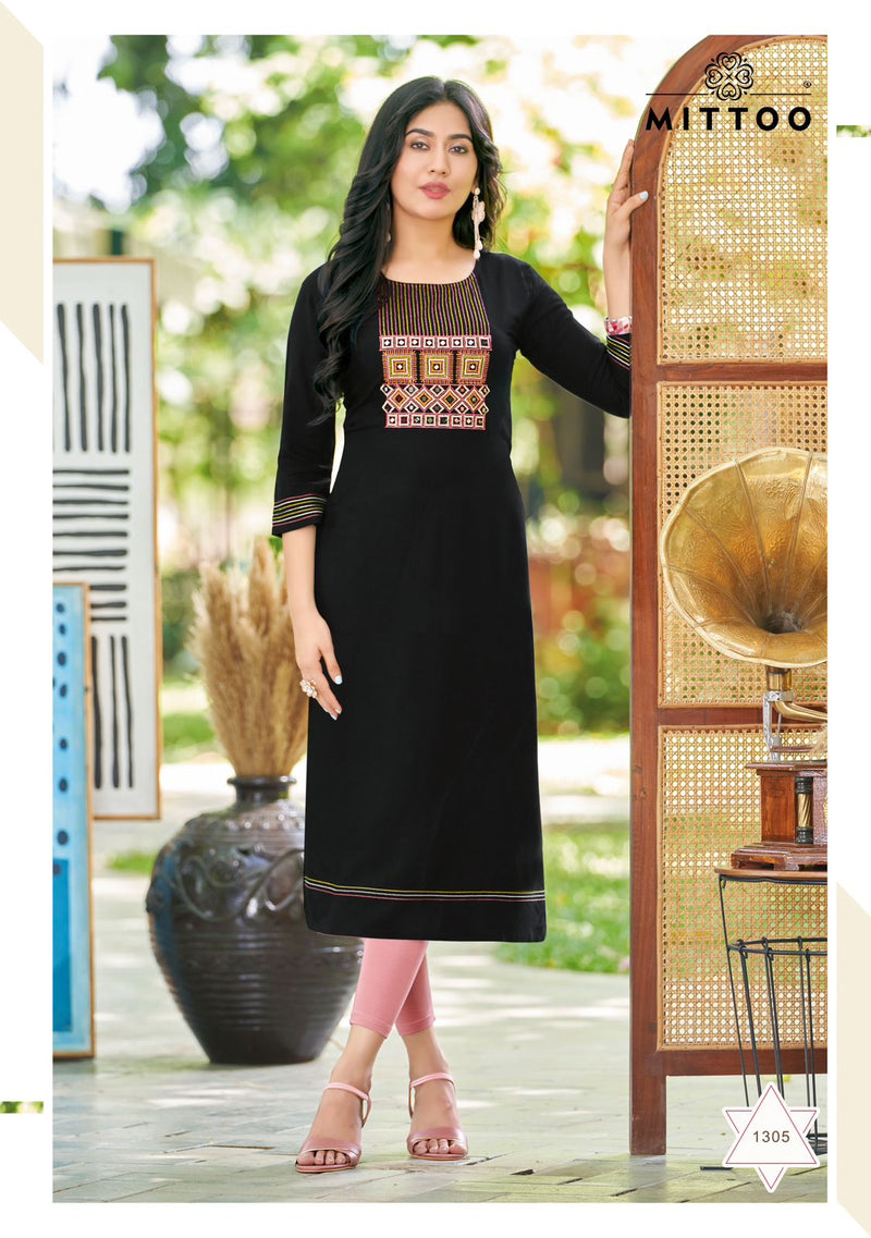Mittoo Palak Vol 35 Rayon Daily Wear Fancy Kurtis