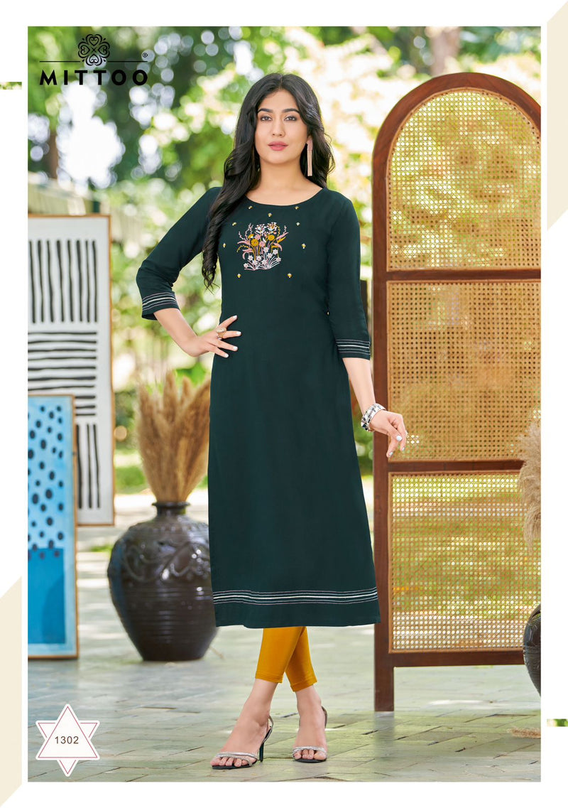 Mittoo Palak Vol 35 Rayon Daily Wear Fancy Kurtis
