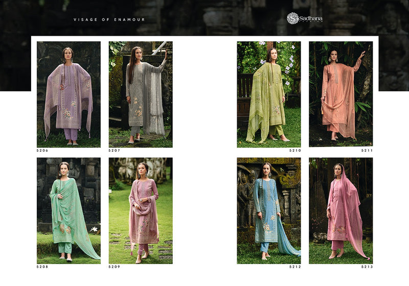 Sadhana Fashion Panache Lawn Cotton Digital Print With Fancy Designer Work Suits