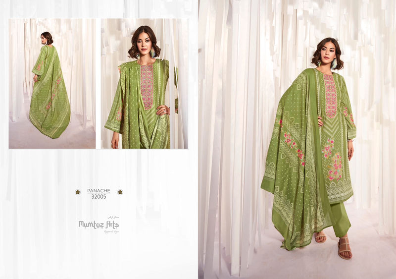 Mumtaz Arts Panache Lawn Cotton Digital Prints With Fancy Embroidery Work Suits