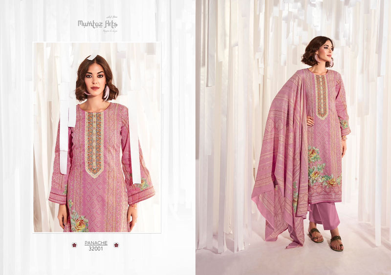 Mumtaz Arts Panache Lawn Cotton Digital Prints With Fancy Embroidery Work Suits