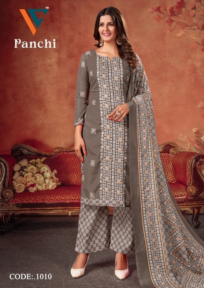 Vandana Creation Panchi Vol1 Cotton With Sequence Work Salwar Suits