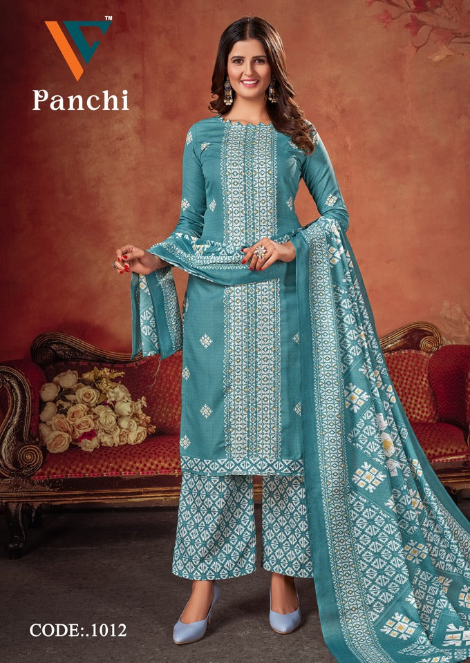 Vandana Creation Panchi Vol1 Cotton With Sequence Work Salwar Suits