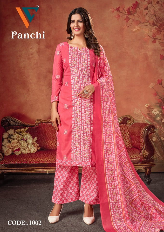 Vandana Creation Panchi Vol1 Cotton With Sequence Work Salwar Suits