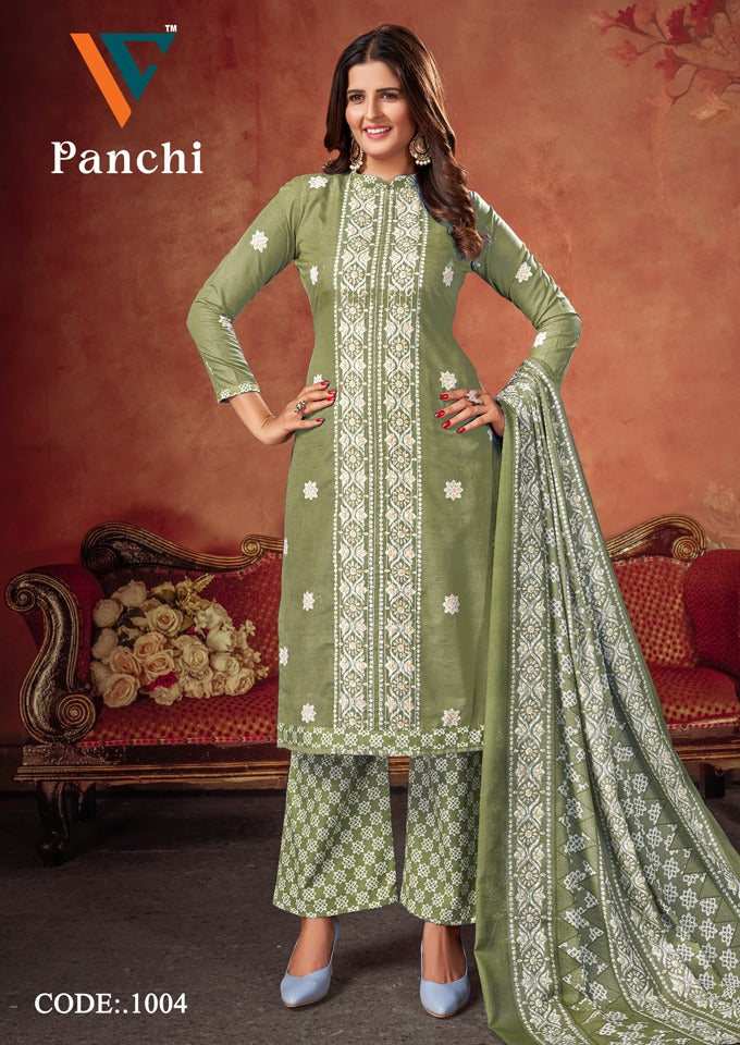 Vandana Creation Panchi Vol1 Cotton With Sequence Work Salwar Suits