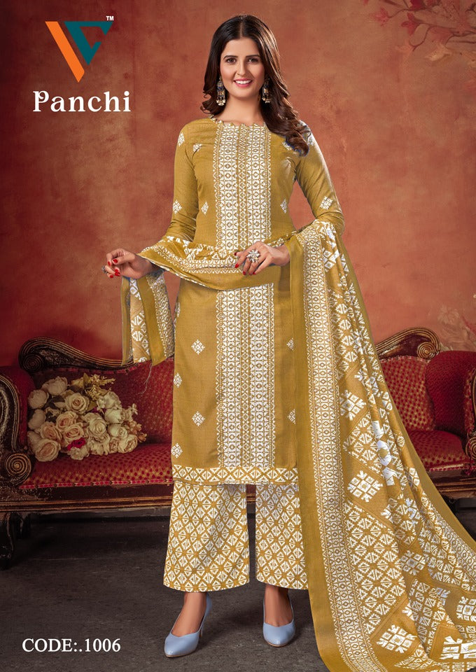 Vandana Creation Panchi Vol1 Cotton With Sequence Work Salwar Suits