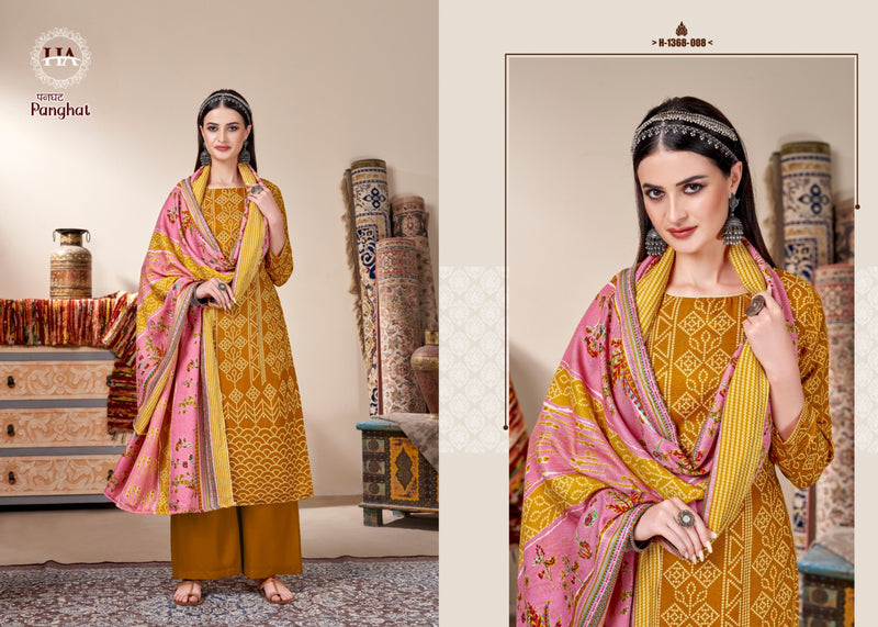 Harshit Fashion Hub Panghat Pashmina Designer Print Winter Suit Collection