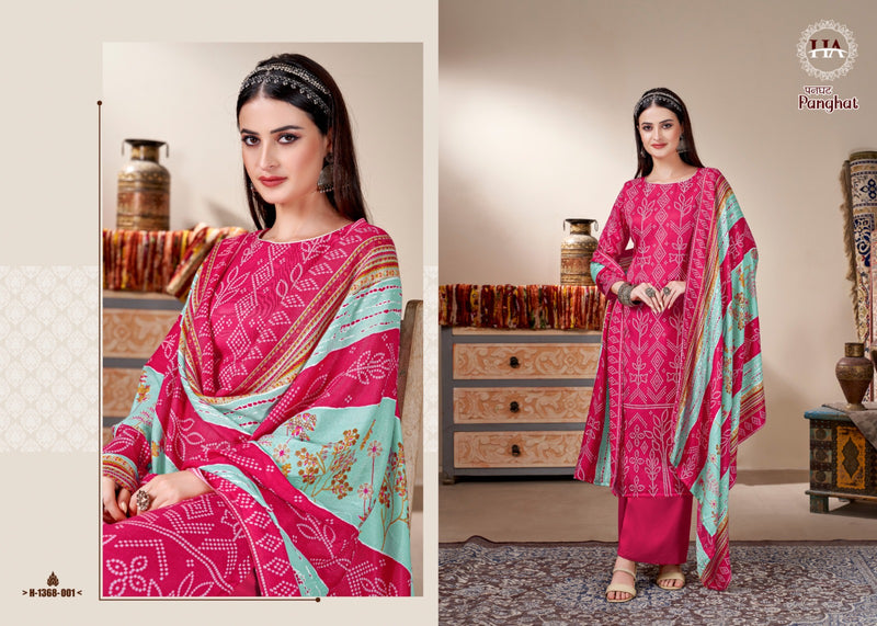 Harshit Fashion Hub Panghat Pashmina Designer Print Winter Suit Collection