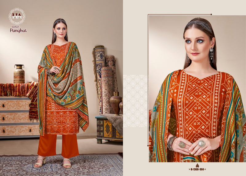 Harshit Fashion Hub Panghat Pashmina Designer Print Winter Suit Collection