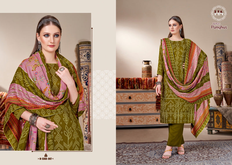 Harshit Fashion Hub Panghat Pashmina Designer Print Winter Suit Collection