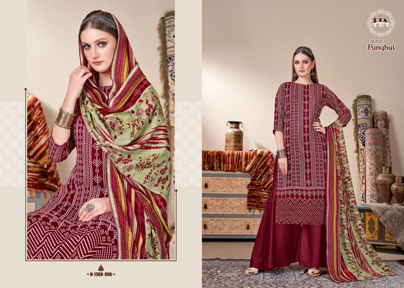 Harshit Fashion Hub Panghat Pashmina Designer Print Winter Suit Collection