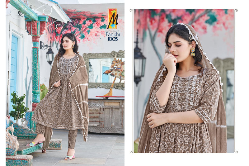 Master Pankhi Rayon Bandhani Prints Fancy Sequence Work Kurti Combo