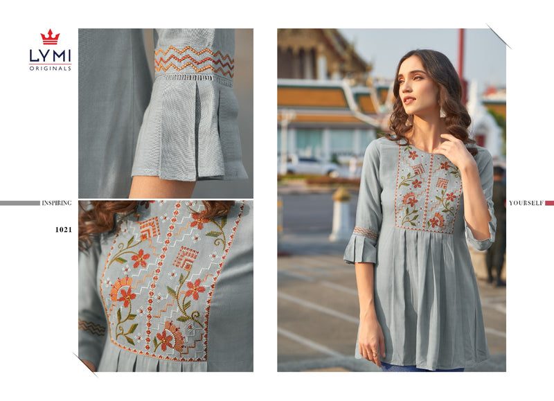 Lymi Paradise Vol 2 Rayon Fancy Designer Casual Wear Tops