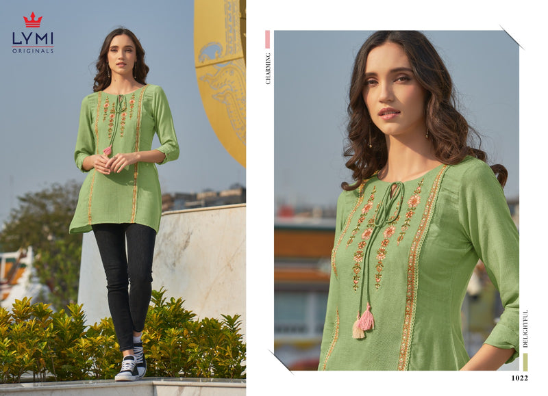 Lymi Paradise Vol 2 Rayon Fancy Designer Casual Wear Tops