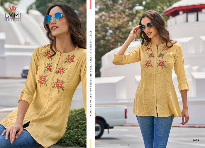 Lymi Paradise Vol 2 Rayon Fancy Designer Casual Wear Tops