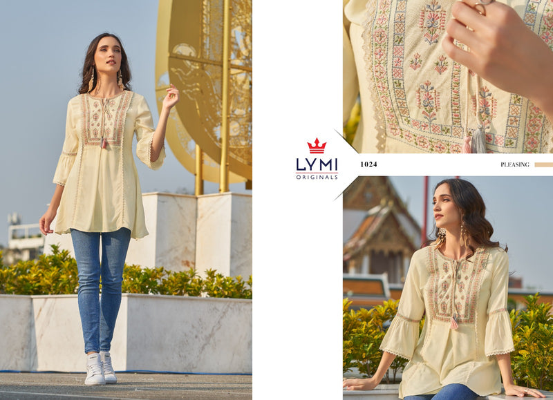 Lymi Paradise Vol 2 Rayon Fancy Designer Casual Wear Tops