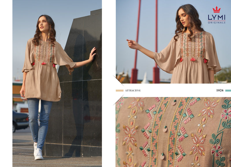 Lymi Paradise Vol 2 Rayon Fancy Designer Casual Wear Tops