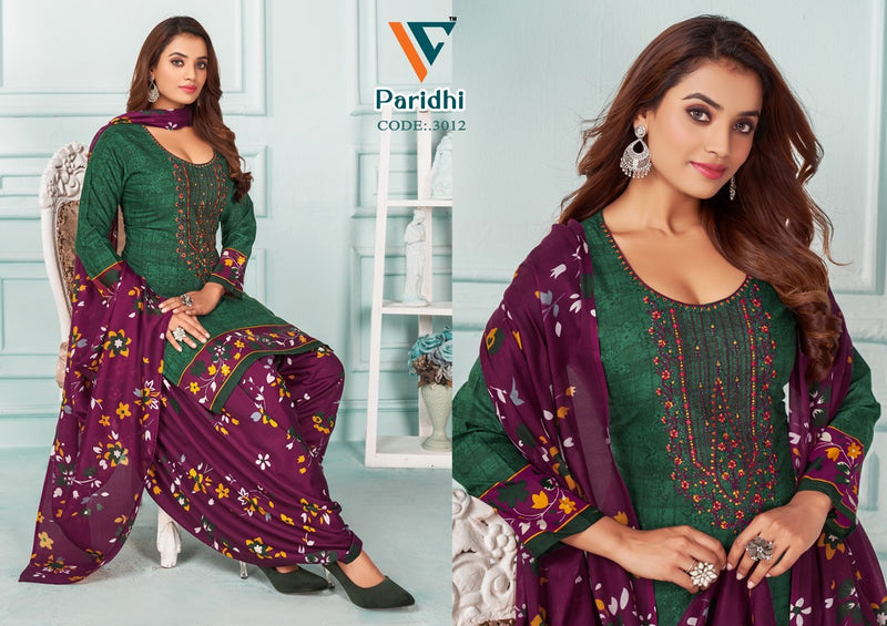 Vandana Creation Paridhi Vol 3 Cotton Neck Embroidery Designer Work Suits