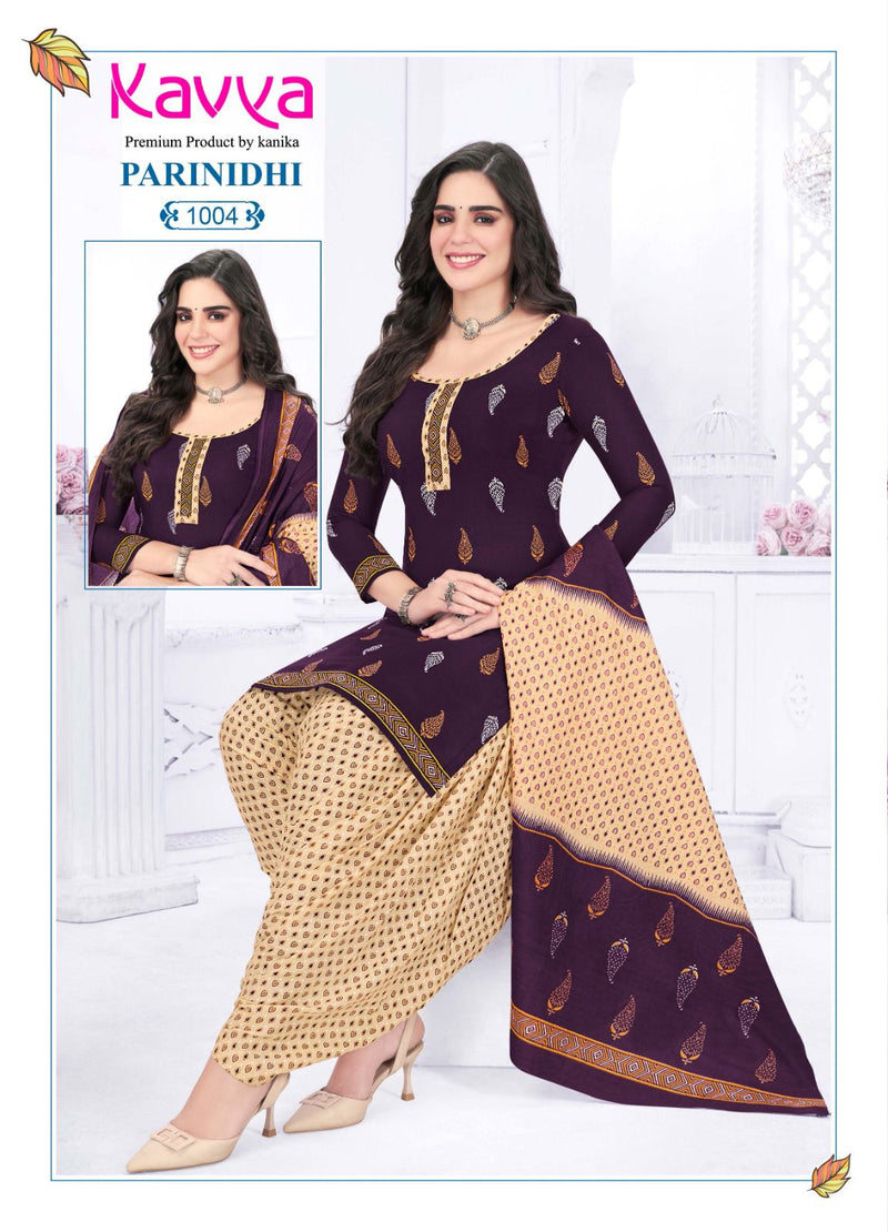 Kavya Parinidhi Vol 1 Cotton Fancy Printed Patiyala Suits