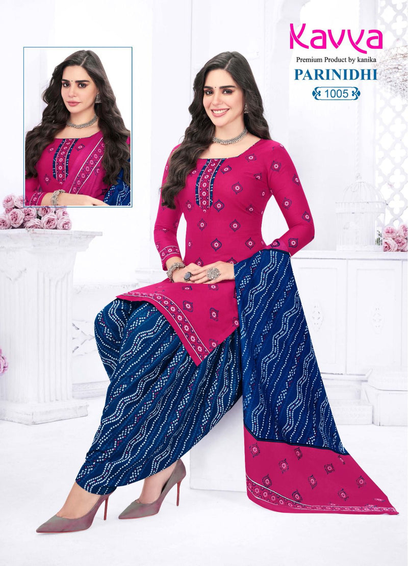 Kavya Parinidhi Vol 1 Cotton Fancy Printed Patiyala Suits