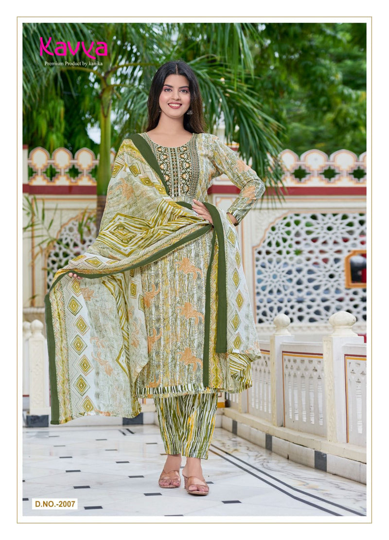 Kavya Pashmina Vol 2 Cotton Printed With Fancy Designer Kurti Combo Set