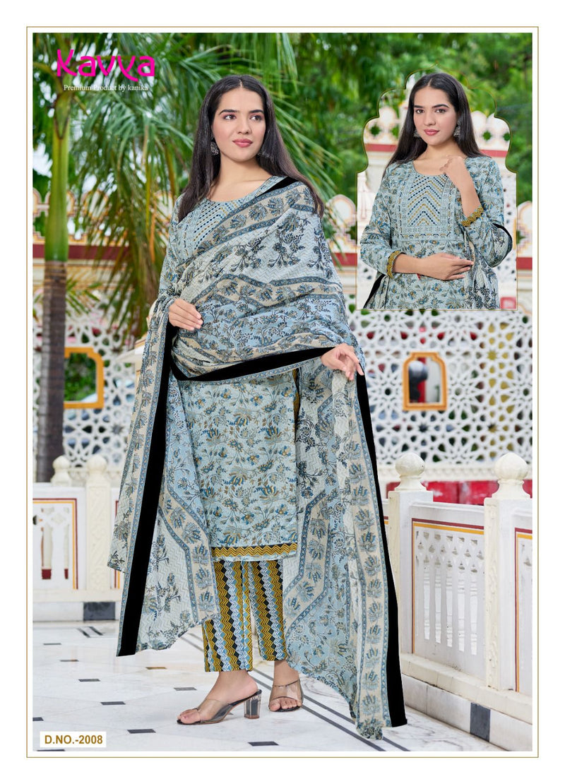 Kavya Pashmina Vol 2 Cotton Printed With Fancy Designer Kurti Combo Set