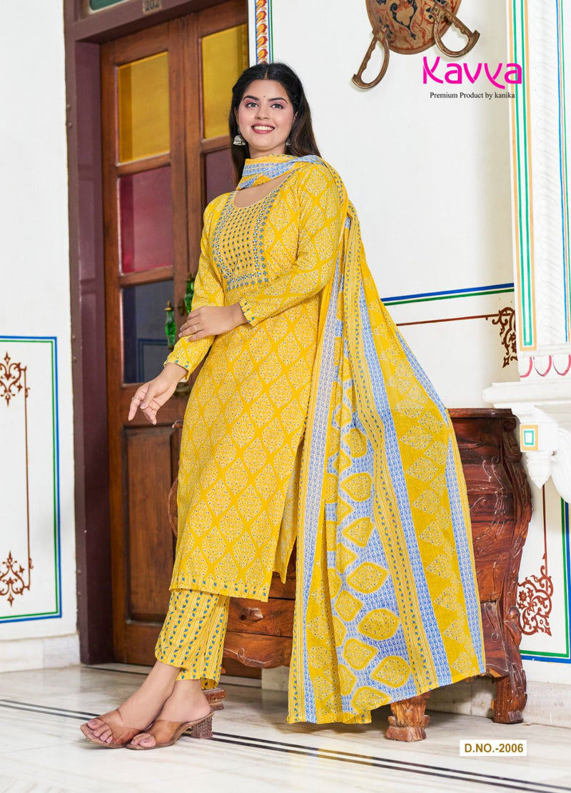 Kavya Pashmina Vol 2 Cotton Printed With Fancy Designer Kurti Combo Set
