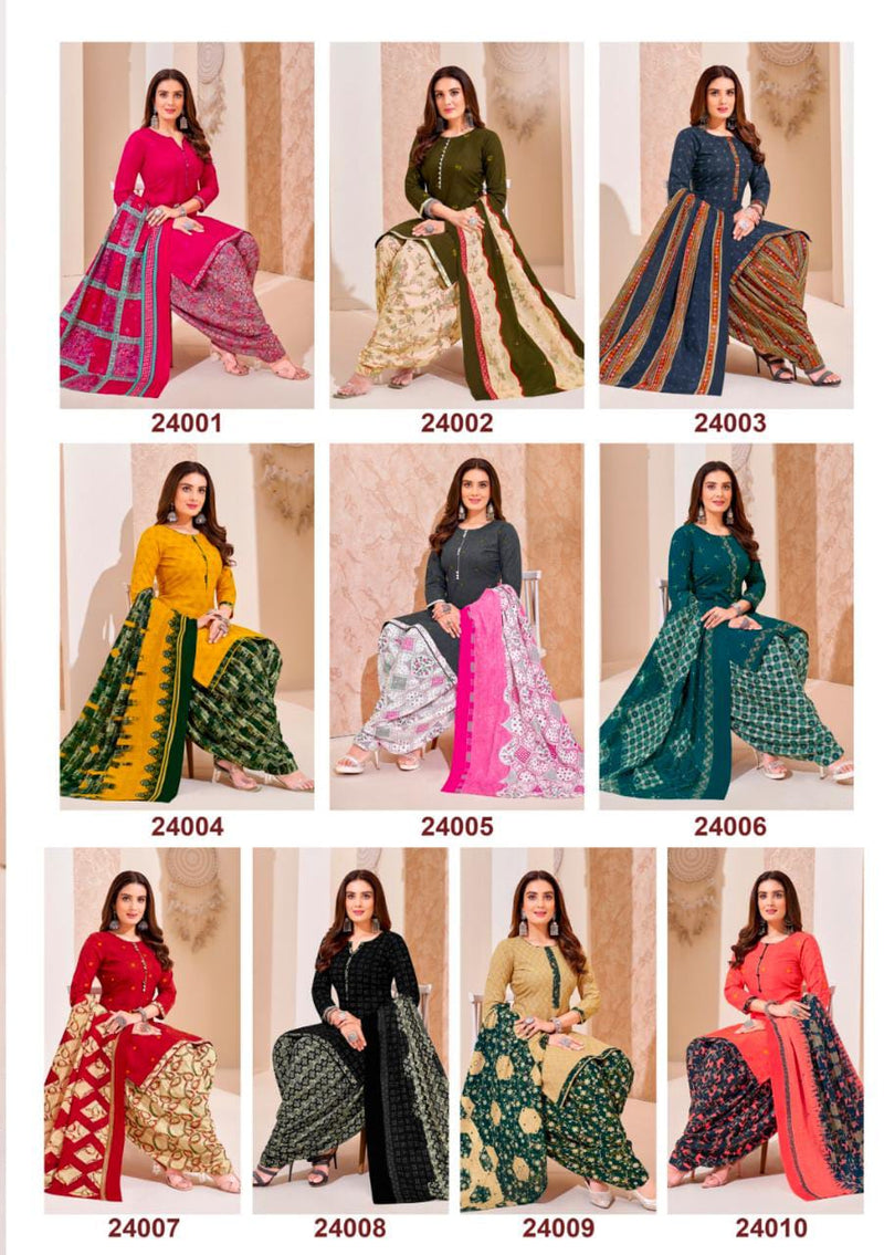 Suryajyoti Patiala Kudi Vol 24 Printed Cotton Patiyala Suits