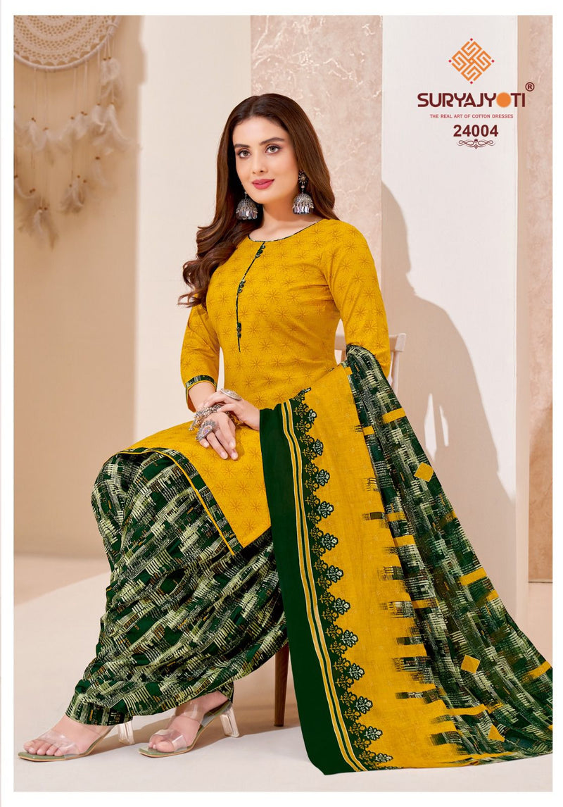 Suryajyoti Patiala Kudi Vol 24 Printed Cotton Patiyala Suits