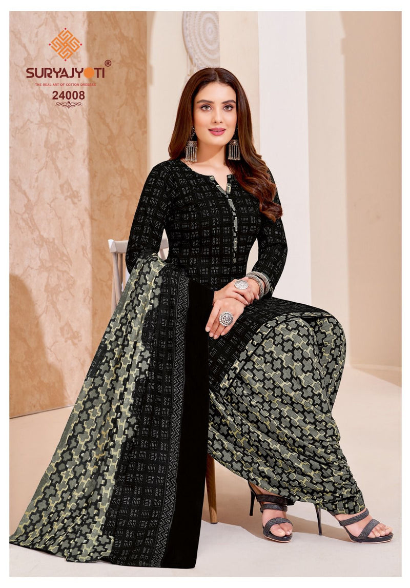 Suryajyoti Patiala Kudi Vol 24 Printed Cotton Patiyala Suits