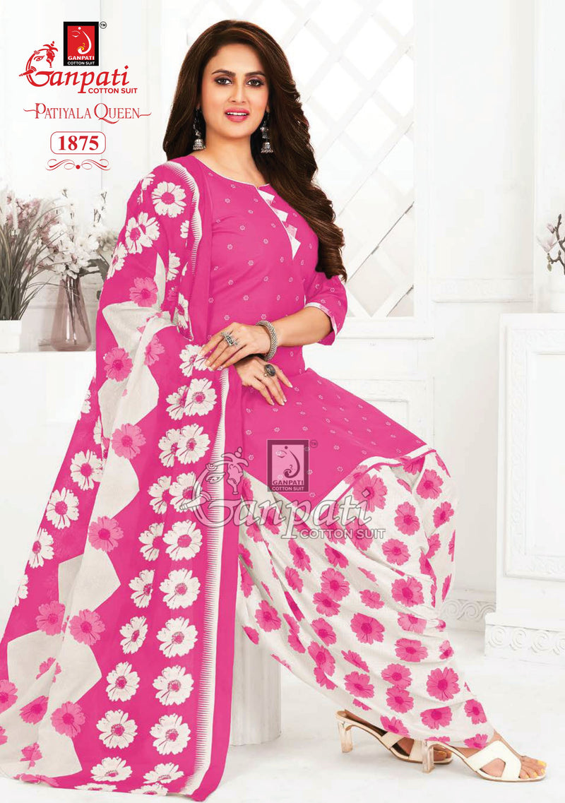 Ganpati Patiyala Queen Vol 7 Pure Cotton Dress Material