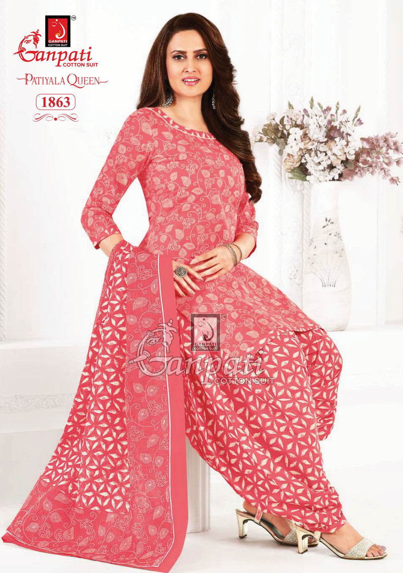Ganpati Patiyala Queen Vol 7 Pure Cotton Dress Material