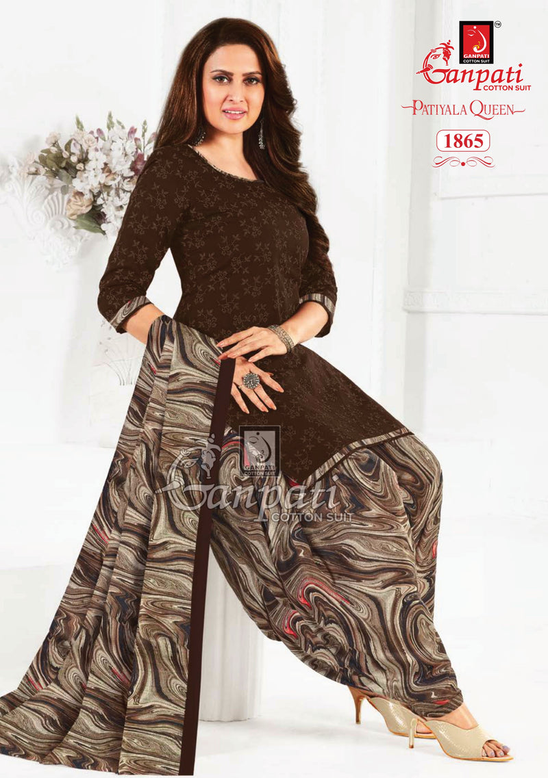 Ganpati Patiyala Queen Vol 7 Pure Cotton Dress Material
