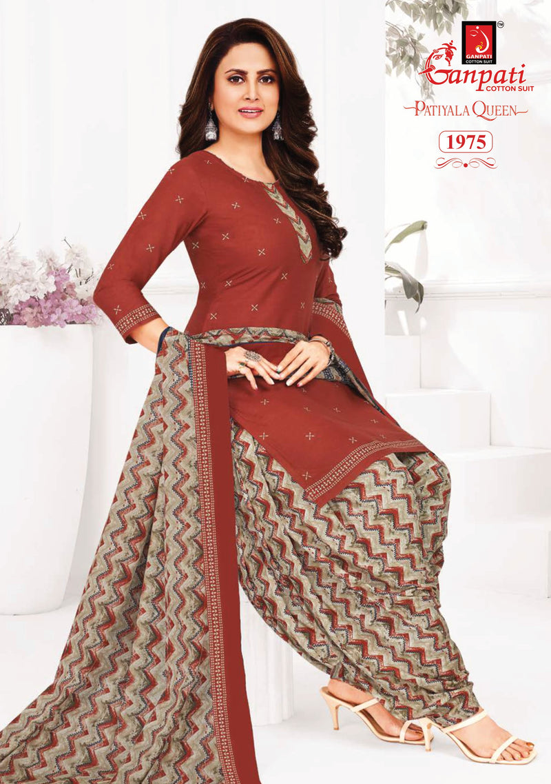 Ganpati Patiyala Queen Vol 8 Cotton Printed Designer Salwar Suit Collection