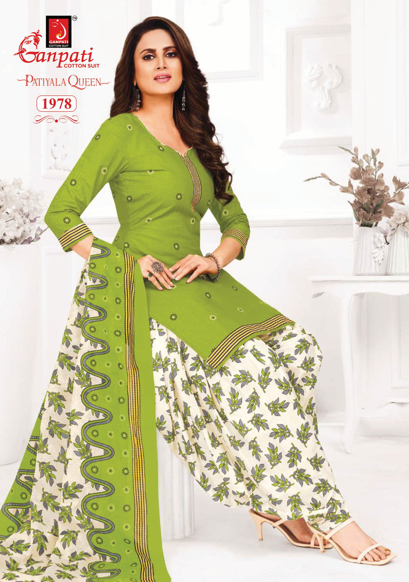 Ganpati Patiyala Queen Vol 8 Cotton Printed Designer Salwar Suit Collection