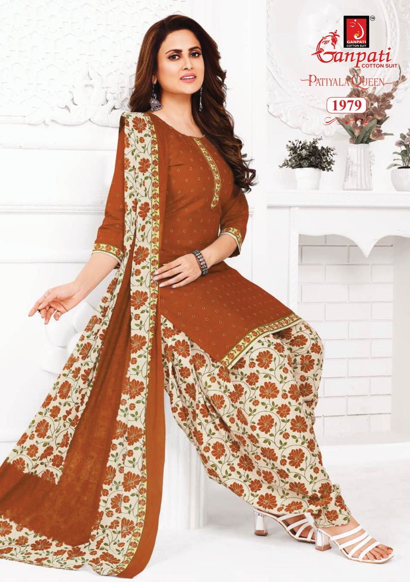 Ganpati Patiyala Queen Vol 8 Cotton Printed Designer Salwar Suit Collection