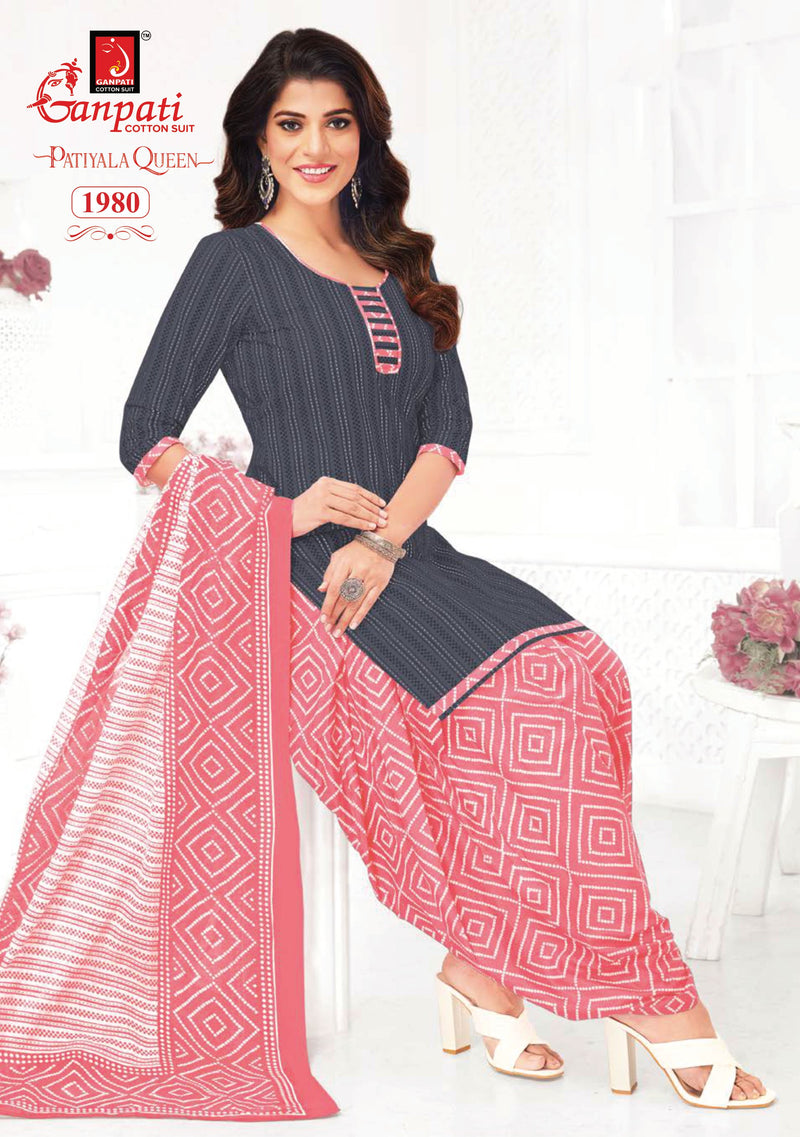 Ganpati Patiyala Queen Vol 8 Cotton Printed Designer Salwar Suit Collection