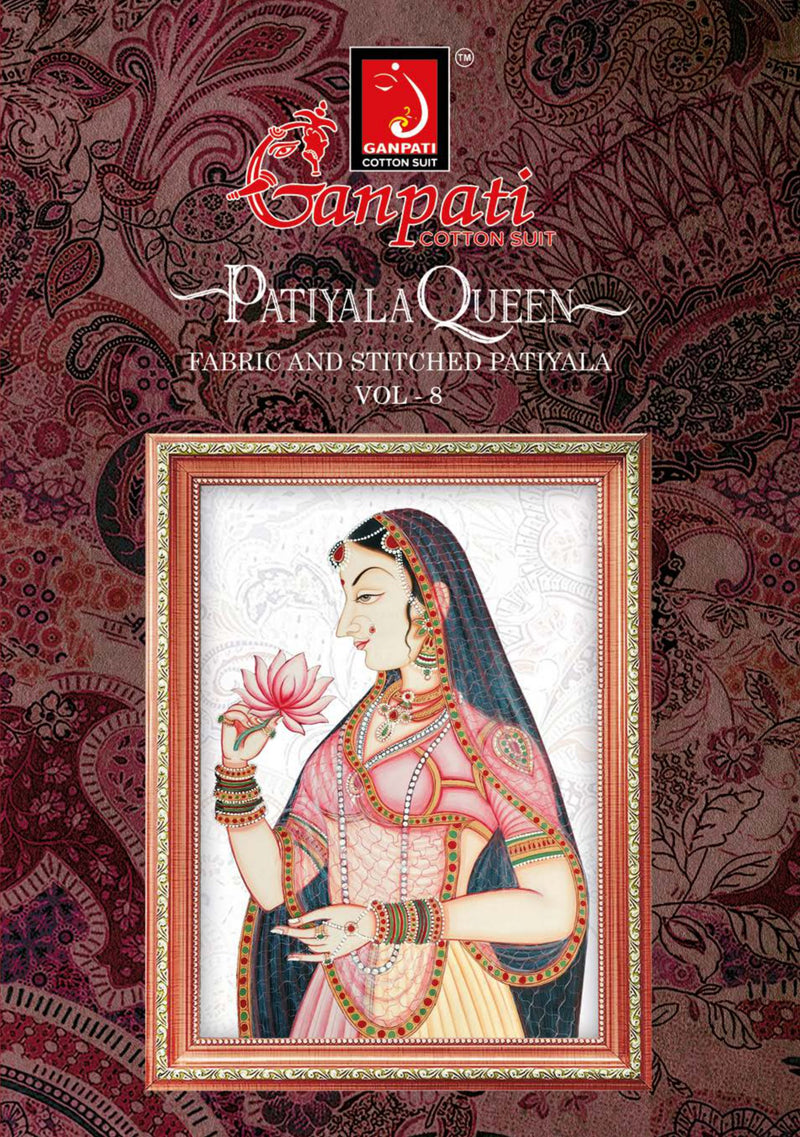 Ganpati Patiyala Queen Vol 8 Cotton Printed Designer Salwar Suit Collection