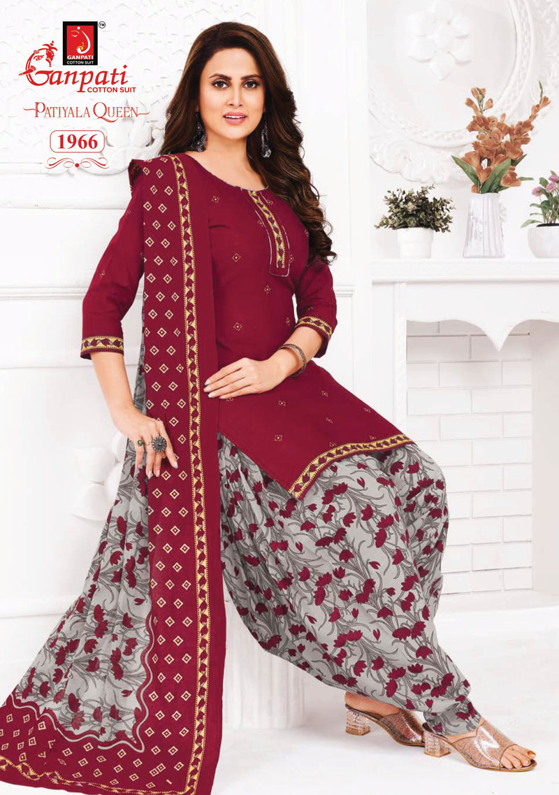 Ganpati Patiyala Queen Vol 8 Cotton Printed Designer Salwar Suit Collection